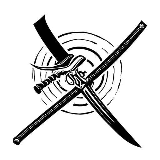 Katana Sword Tattoo Design