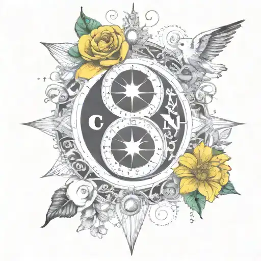 Carpe Diem - Ying Yang - Compass - Family - Moment Mori