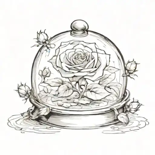 Rose In A Dome From The Little Prince