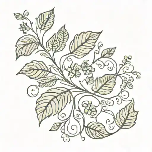 Dainty Vines And Leaves In A Beautiful Design