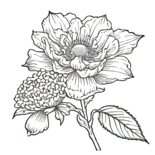 May Birth Blower And November Birth Flower Together