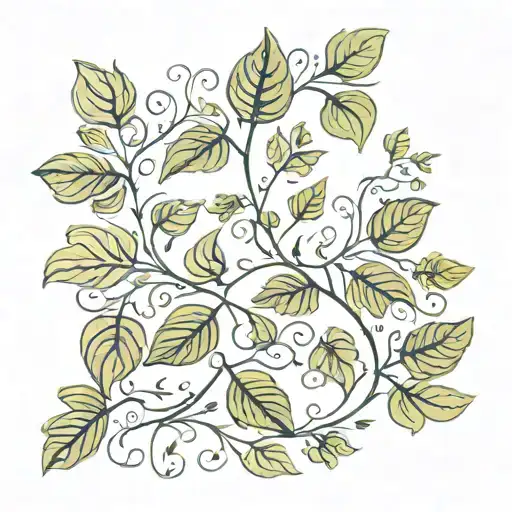 Dainty Vines And Leaves In A Beautiful Design