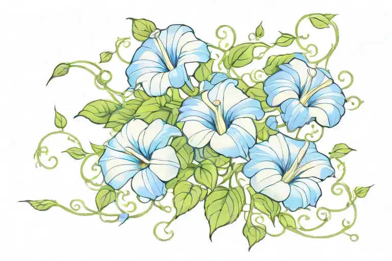 Swirling Morning Glory Vine