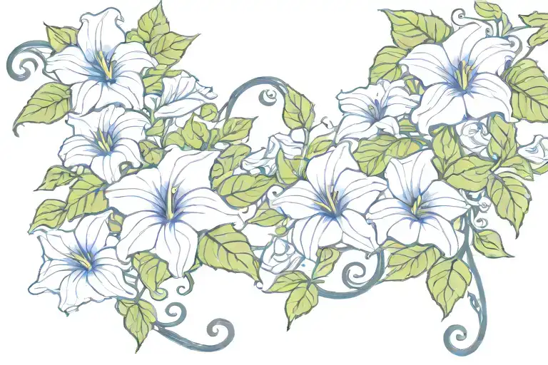 Swirling Morning Glory Vine