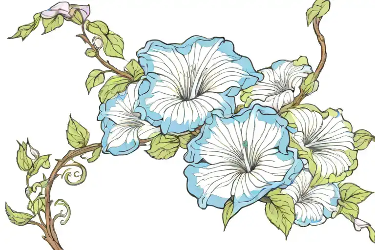 Swirling Morning Glory Vine