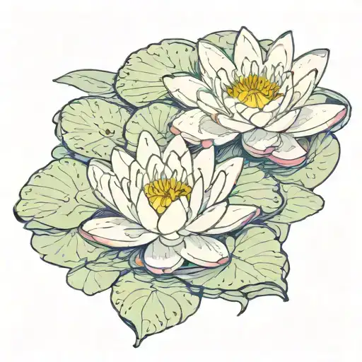 Water Lily And Mother