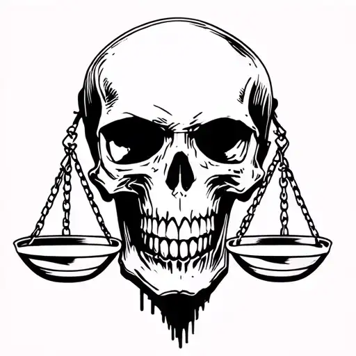 Bullet Skull Justice Scale