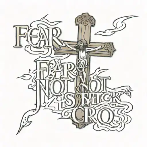 Fear Not With Jesus On The Cross Behind The Words