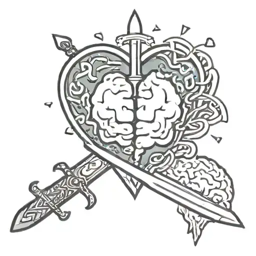 Sword Splitting Through Heart And Brain