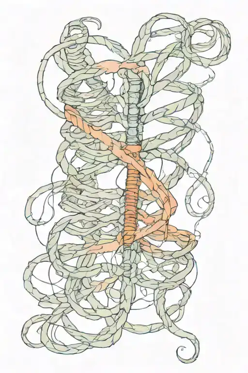 Ribbon Spinal Cord Connected