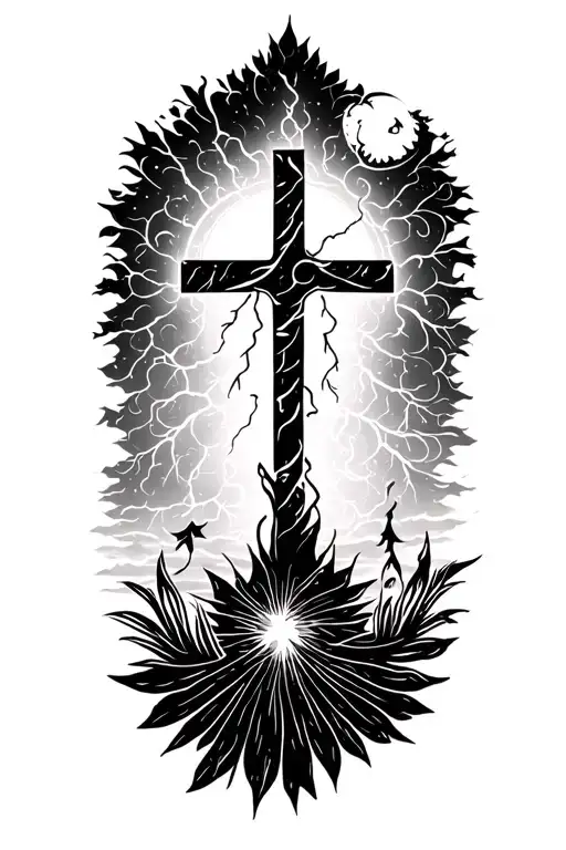 Peace And Lightining Storm And Time And Nature