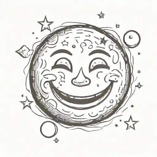Moon Smile Face