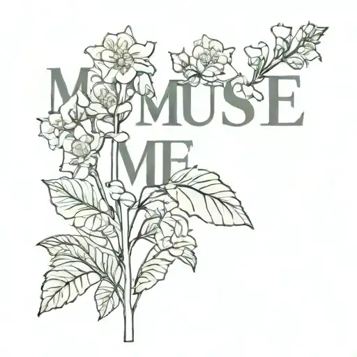 Cover The Word Muse Into A Flower Stem