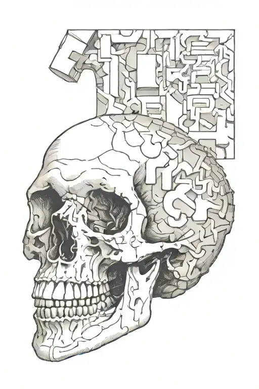 Letters Er Hidden In Skull