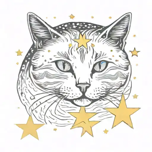 Starry Dreams Cat