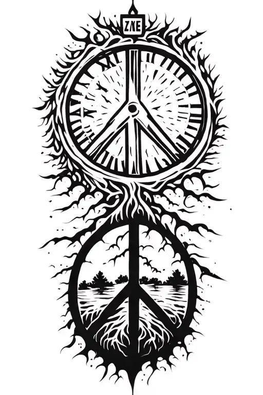 Peace And Lightining Storm And Time And Nature