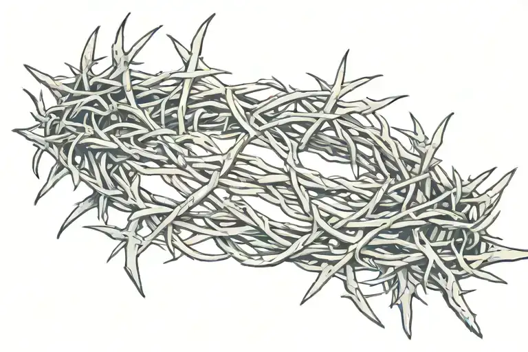 Crown Of Thorns Wrapped Tightly