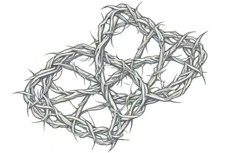 Crown Of Thorns Wrapped Tightly