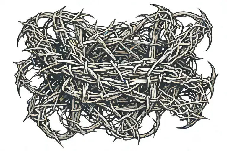 Crown Of Thorns Wrapped Tightly