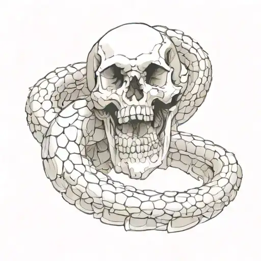 Bone And Snake Wrapped