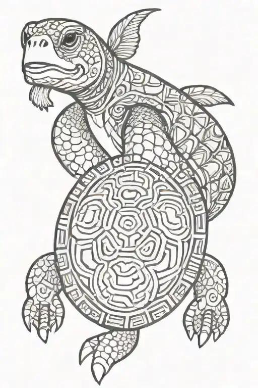 Taino Turtle Sleve