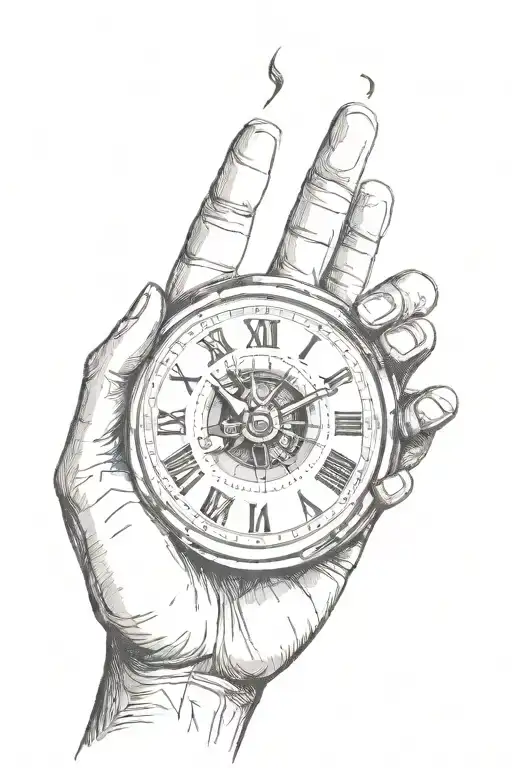 Eye Clock Hands Pointing