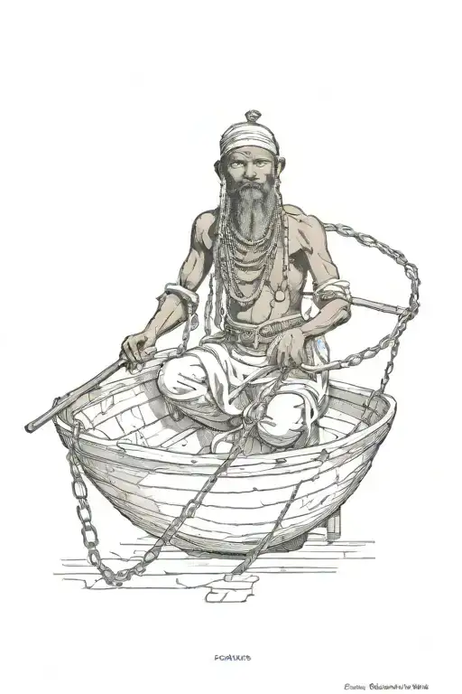 Kota Mask Slave Chains Ancestor Compass Guide Boat
