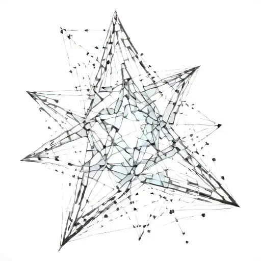 A Star Made With Cybersygilism Style Design