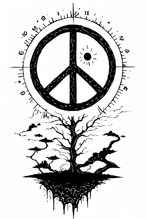 Peace And Lightining Storm And Time And Nature