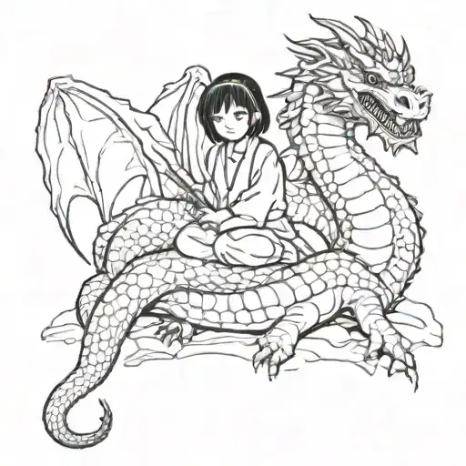 Samaria With Dragon Beside It