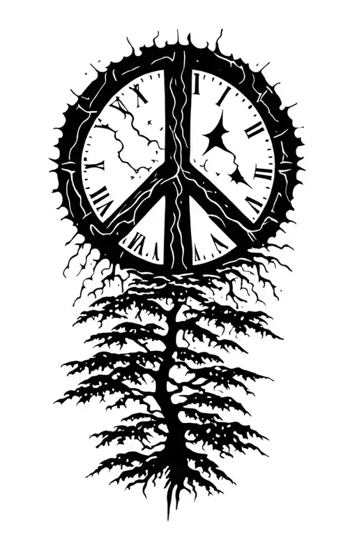 Peace And Lightining Storm And Time And Nature