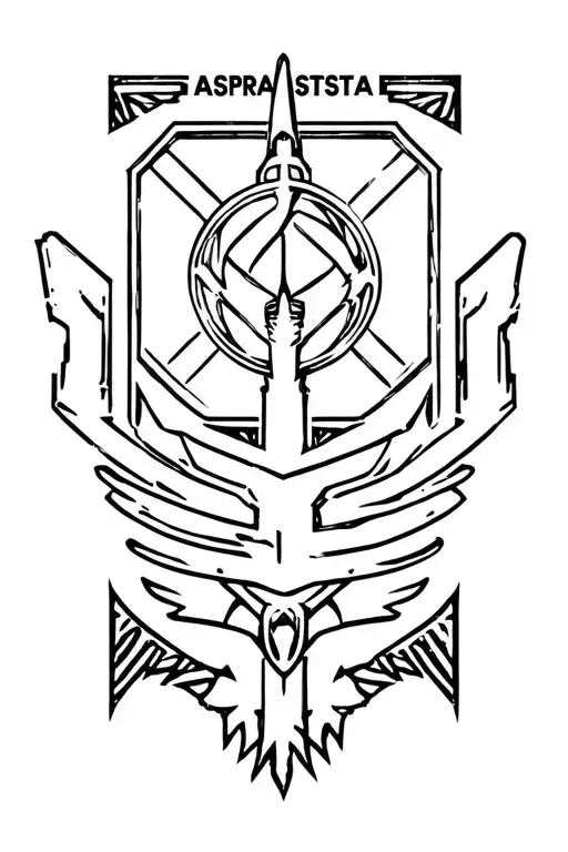 Per Aspera Ad Astra Raf Emblem