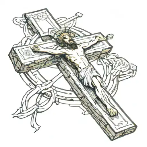 Cross And Jesus Christ
