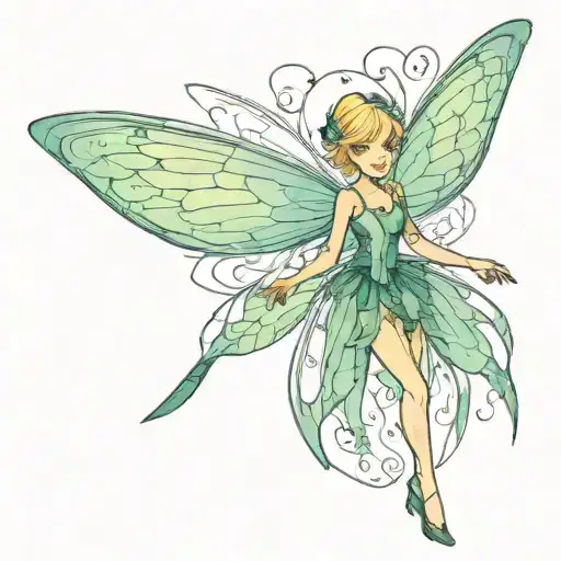 Pixie With Wings Like A Dragonfly