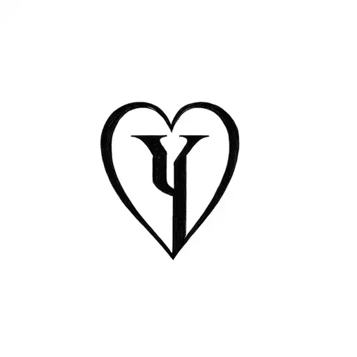 Heart With Initial Y