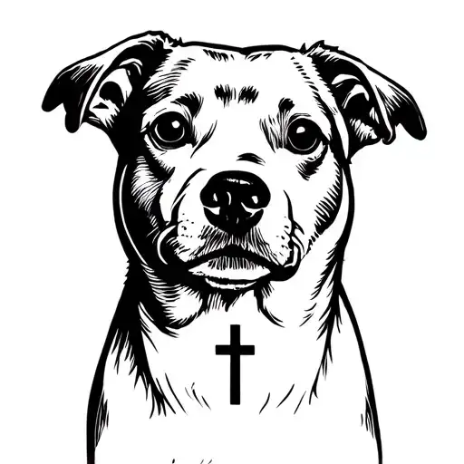 Dog With A Cross