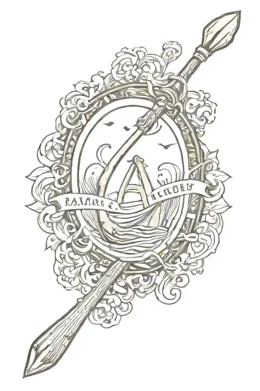 Oar With The Aquarius Sign Incorporated