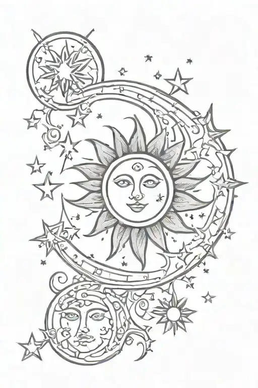 Sun Moon And Stars