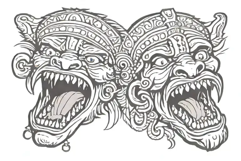 Indian Mouth Screaming An Indian Mouth