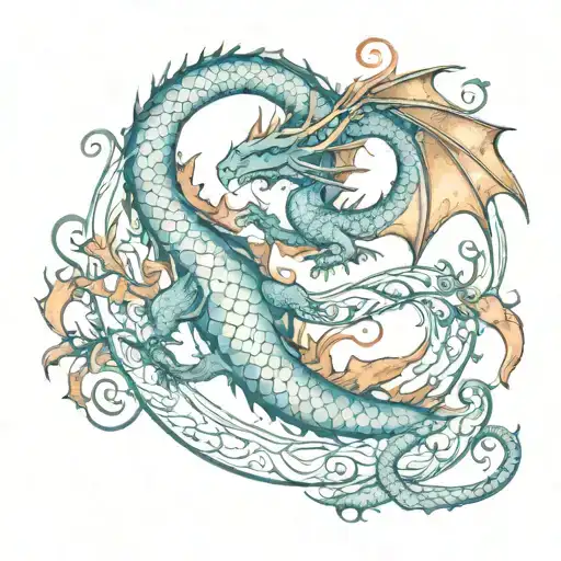 A Dragon And A Pisces Sign