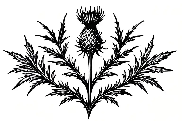 Nautical Scottish Thistle
