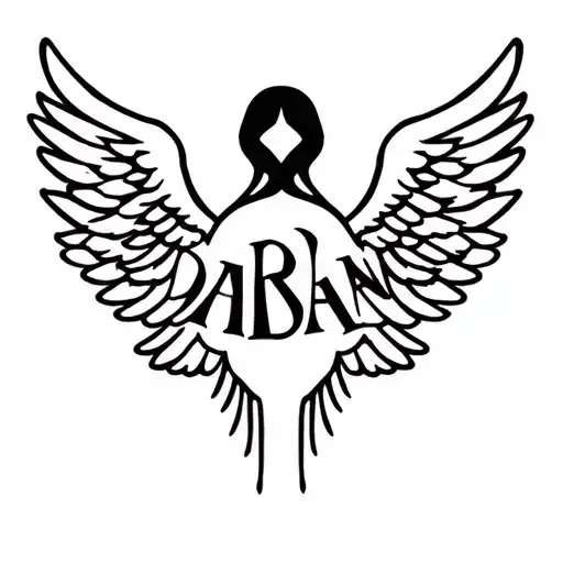 Adrian Name With Angel Wings