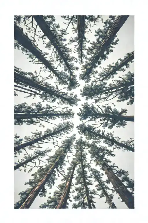 Redwood Forest Looking Up