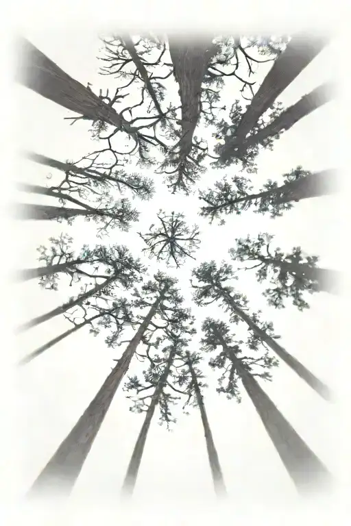 Redwood Forest Looking Up
