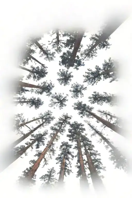 Redwood Forest Looking Up