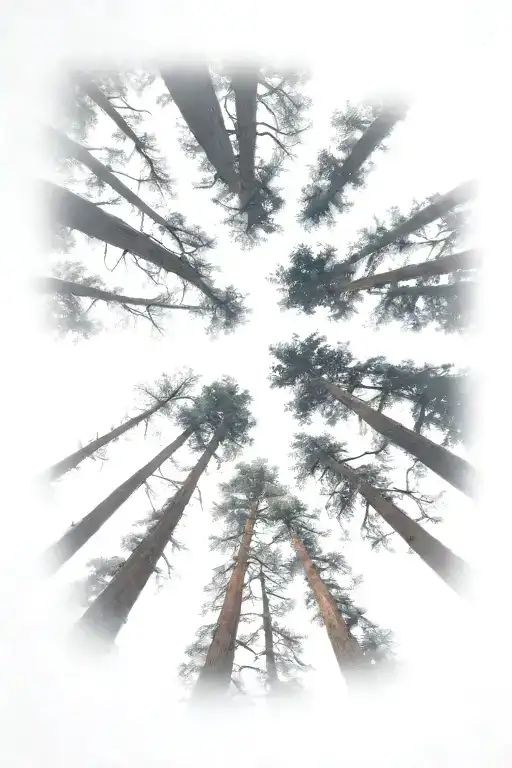 Redwood Forest Looking Up
