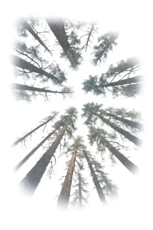 Redwood Forest Looking Up