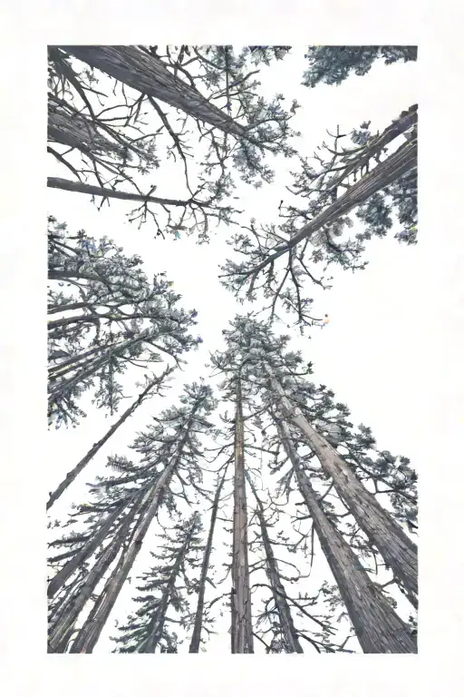 Redwood Forest Looking Up
