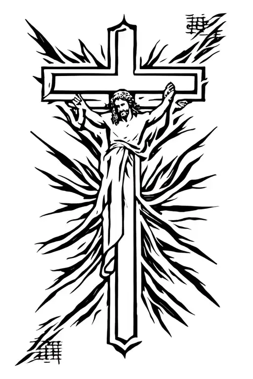 Jesus Cross With Bible Verse