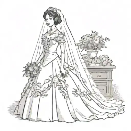 A Woman In A Wedding Dress